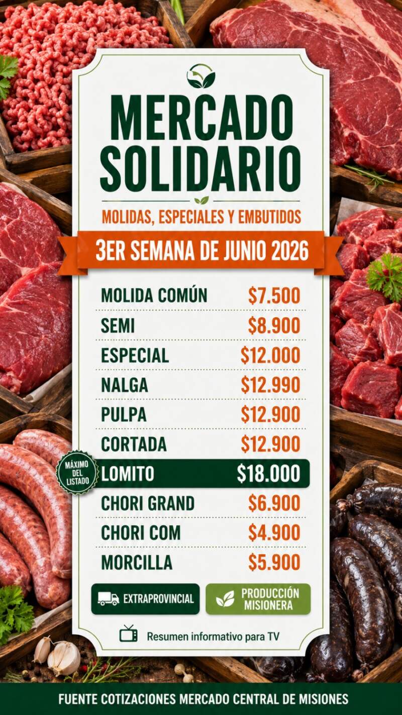 Calidad y ahorro para la mesa familiar: El Mercado Central de Misiones renovó los precios de la carne con opciones súper accesibles imagen-10