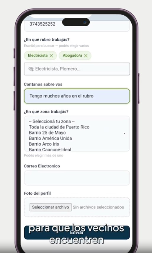 Puerto Rico: Jonatan Vega presentó una plataforma digital para conectar trabajadores locales con vecinos que necesitan servicios imagen-4