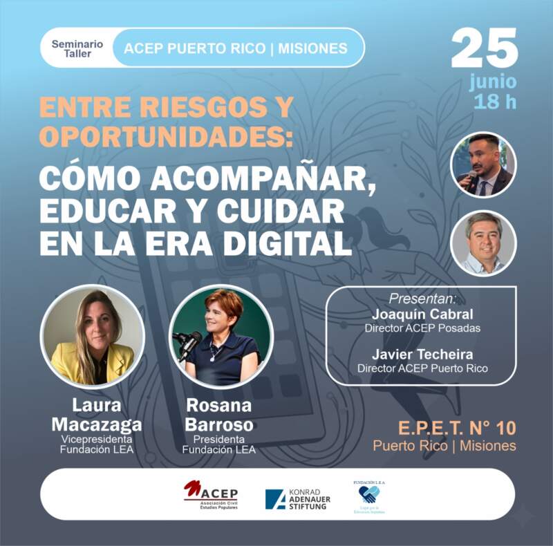 ACEP Misiones impulsa charlas sobre ciudadanía digital en Posadas, Campo Viera y Puerto Rico 7 ACEP Misiones impulsa charlas sobre ciudadanía digital en Posadas, Campo Viera y Puerto Rico imagen-6