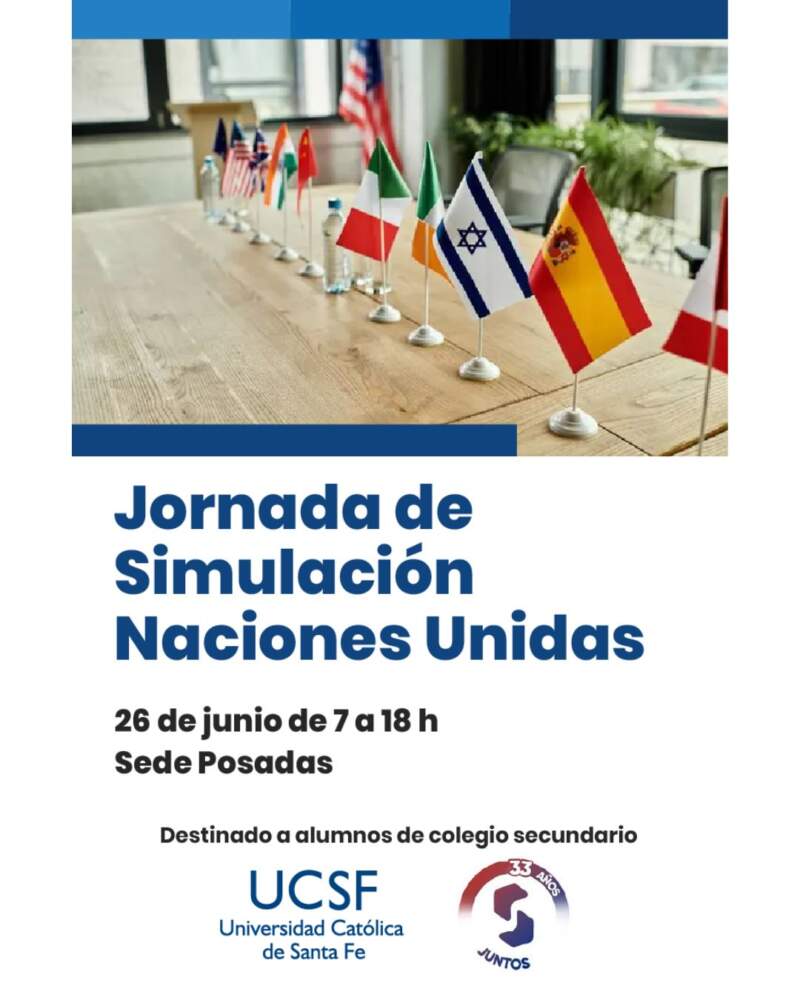 Convocan a una nueva Simulación de Naciones Unidas en Posadas: estudiantes debatirán sobre los grandes desafíos globales imagen-4