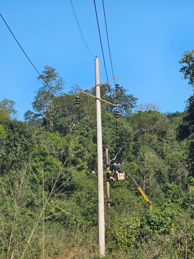 Culmina recambio de aisladores en la línea troncal Wanda–Andresito imagen-6