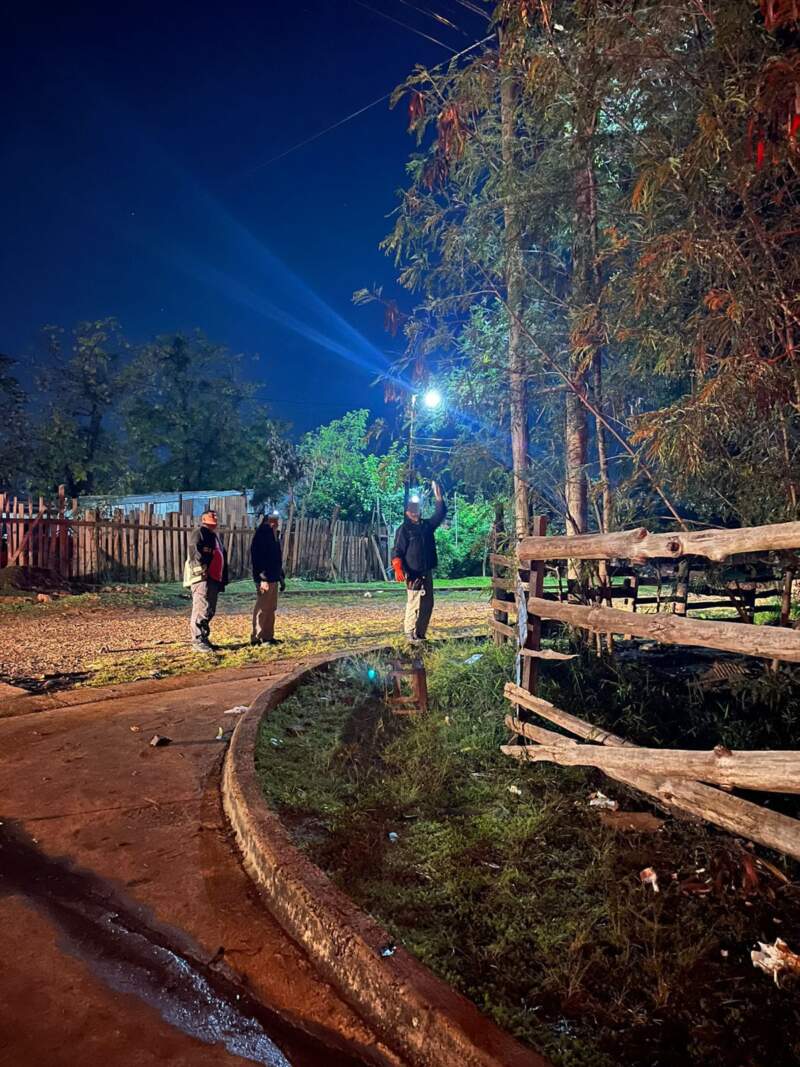 Un principio de incendio afectó el cableado del alumbrado público en Posadas imagen-12