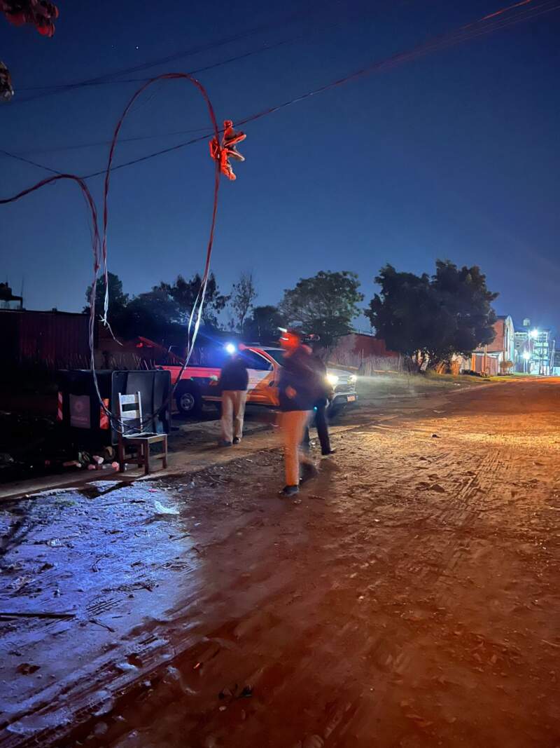 Un principio de incendio afectó el cableado del alumbrado público en Posadas imagen-4