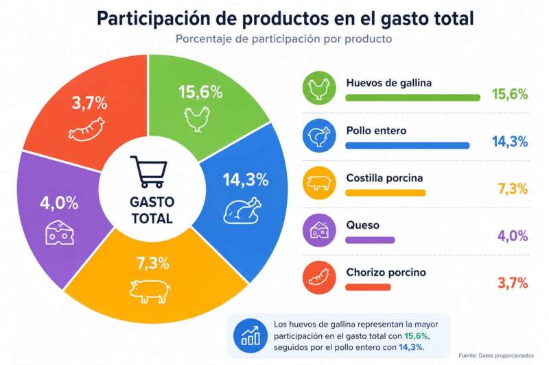 Los consumidores de las Ferias Francas de Misiones gastan en promedio $23.600 por compra: huevos, carnes de pollo y cerdo lideran el consumo 3 Los consumidores de las Ferias Francas de Misiones gastan en promedio $23.600 por compra: huevos, carnes de pollo y cerdo lideran el consumo imagen-2
