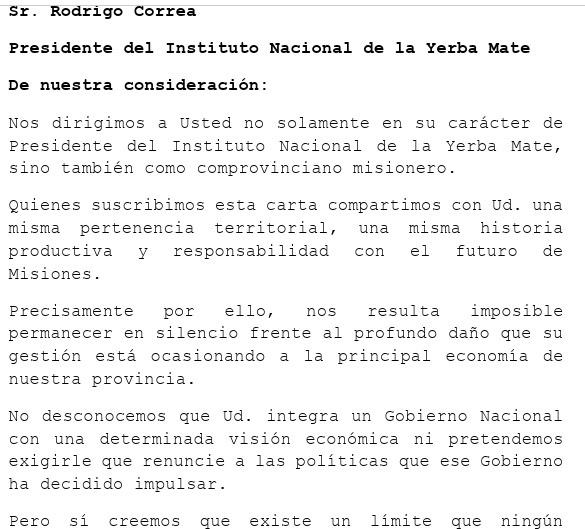 Efecto desregulación: Masivo pedido de renuncia para Correa en el INYM imagen-2