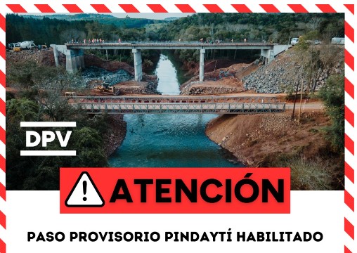 Ruta Provincial 2: paso provisorio habilitado sobre el arroyo Pindaytí imagen-6