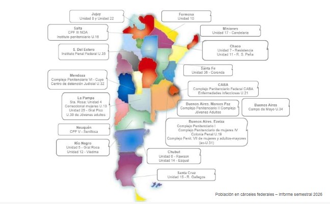 Mientras en otros Penales federales la población carcelaria creció un 1,3% en el primer semestre del año, en la Unidad 17 de Candelaria se redujo un 21% imagen-4