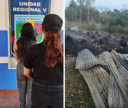 Detuvieron a la presunta autora del incendio que destruyó una vivienda en Puerto Iguazú imagen-4