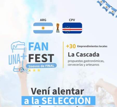 Posadas se prepara para otra tarde mundialista: el Parque La Cascada recibirá una nueva Fan Fest de la Selección imagen-4