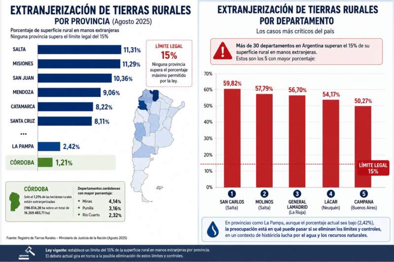 Extranjerización de tierras: el Senado votará la polémica ley que libera la venta a extranjeros imagen-2