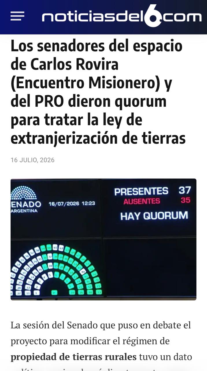 Passalacqua se quedó sin voz en el Senado 3 Passalacqua se quedó sin voz en el Senado imagen-2
