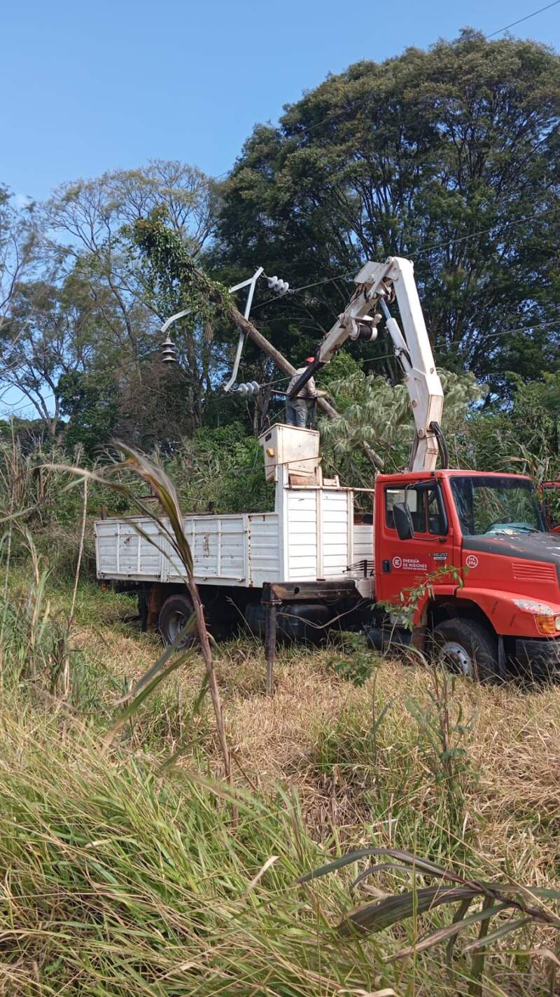 Alerta por fuertes vientos: Energía de Misiones desplegó cuadrillas en puntos afectados imagen-8