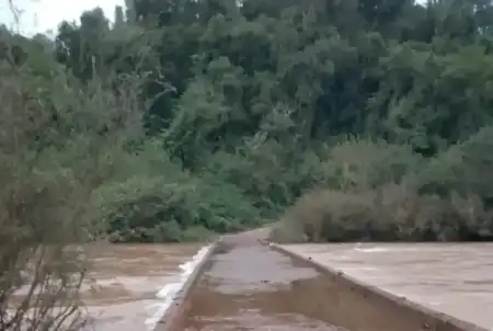 Crecida del arroyo Yabotí obligó a cerrar el acceso al Parque Provincial Moconá imagen-11